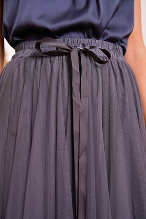 grey  evening skirt