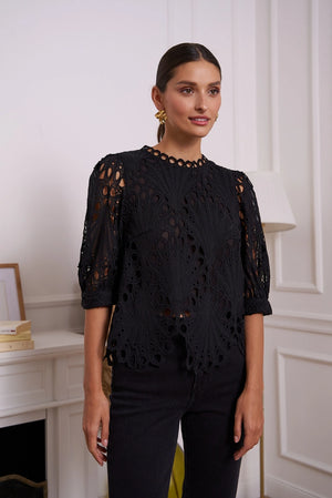 lace evening blouse